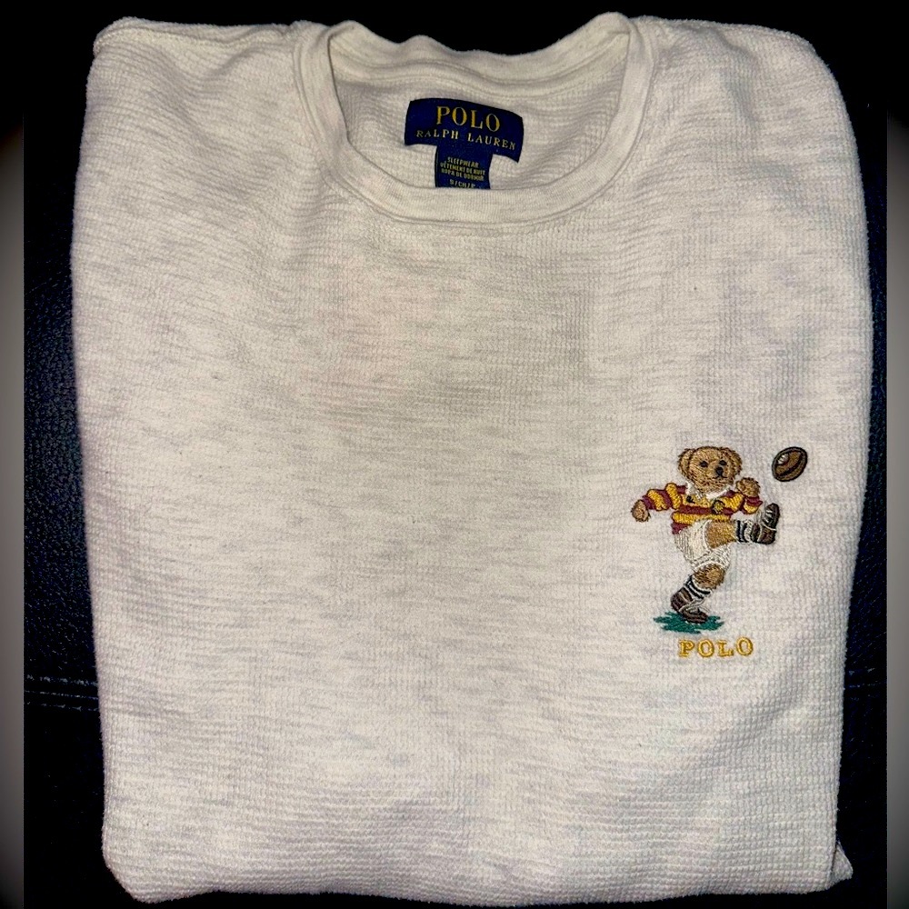 Polo bear White Long Sleeve Sleepwear
